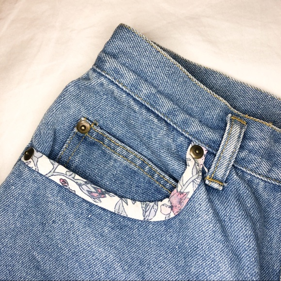 VINTAGE Patchwork Mom Jean Short - Picture 4 of 7